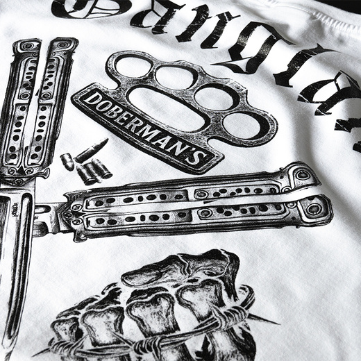 Bluza Dobermans Aggressive "ONE CREW GANGLAND BC384" - szara