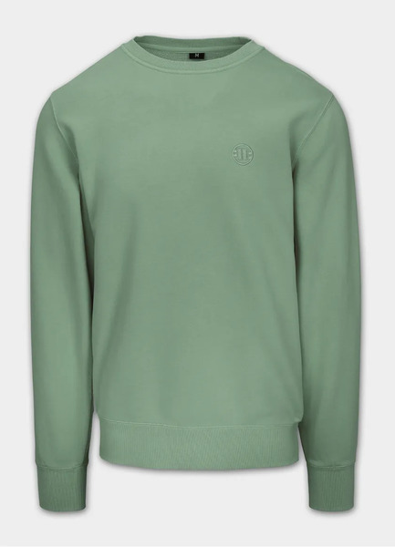 PIT BULL Washed Men&#39;s Sweatshirt &quot;Lancaster II&quot; - Green