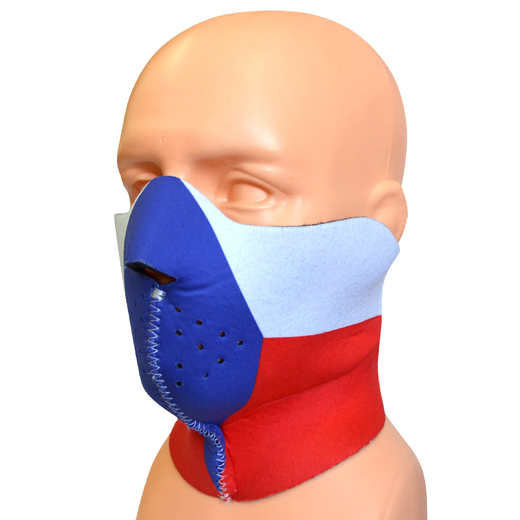 Extreme Adrenaline neoprene mask &quot;Blue / White / Red&quot; - Long