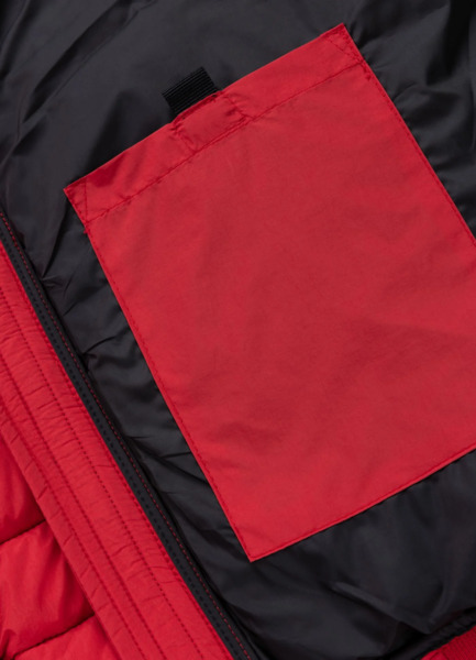 Kurtka zimowa PIT BULL pikowana "NAYLOR" - czerwony