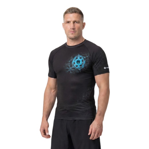 Rashguard PIT BULL "RAY - czarny/niebieski