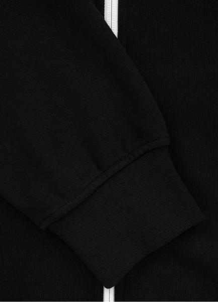 Bluza z kapturem rozpinana PIT BULL Terry "New Logo" - czarna