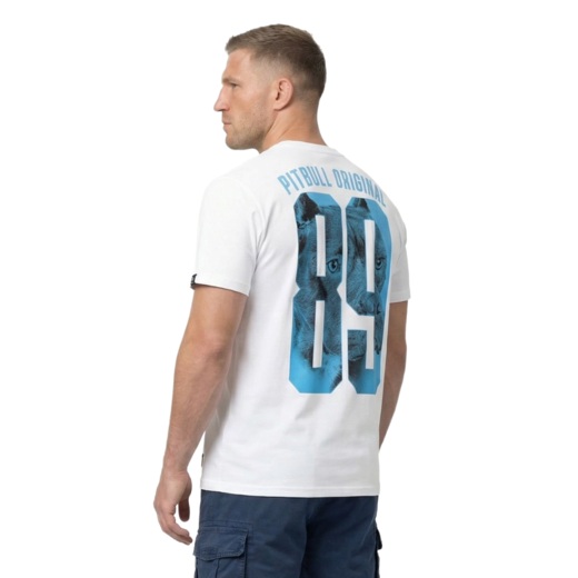 PIT BULL "EIGHTY NINE DOG" T-shirt - white/blue