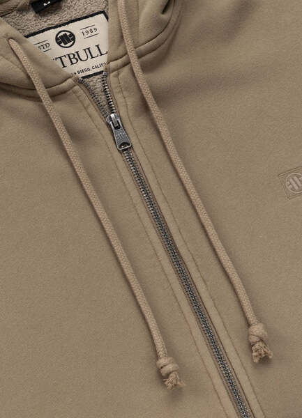 PIT BULL "HACKETT" Men's Zip-Up Hoodie - Light Brown
