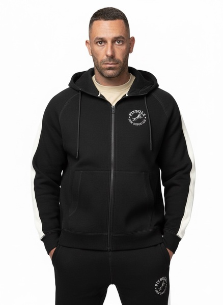 Bluza rozpinana z kapturem PIT BULL "SAN DIEGO CA" - czarny