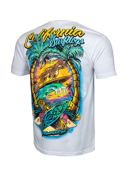 PIT BULL &quot;SURFDOG&quot; Men&#39;s T-Shirt - White