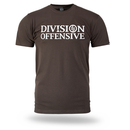 Koszulka T-shirt Dobermans Aggressive "Offensive Division TS325F" - brązowa