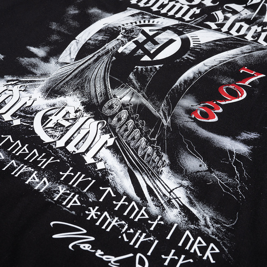Longsleeve Dobermans Aggressive "DRAKKAR" LS407 - granatowy