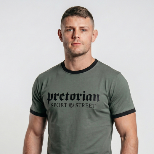 Pretorian Ringer "Sport & Street" T-Shirt - Khaki