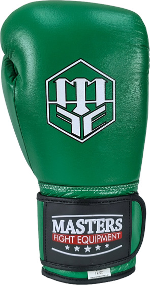 Rękawice bokserskie skórzane Masters RBT-GREENSTRIKE - zielone 12oz