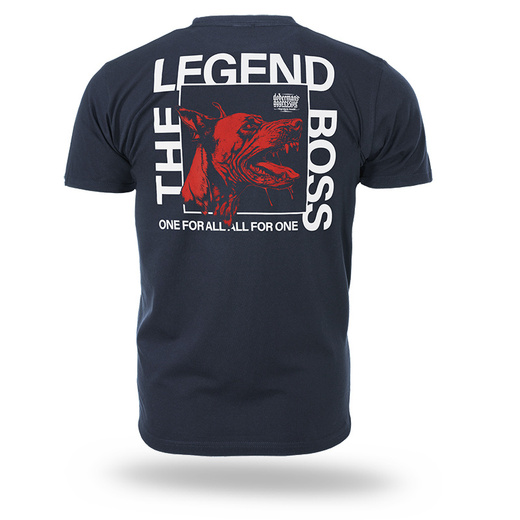 Dobermans Aggressive &quot;THE LEGEND BOSS&quot; TS382 T-shirt - navy blue