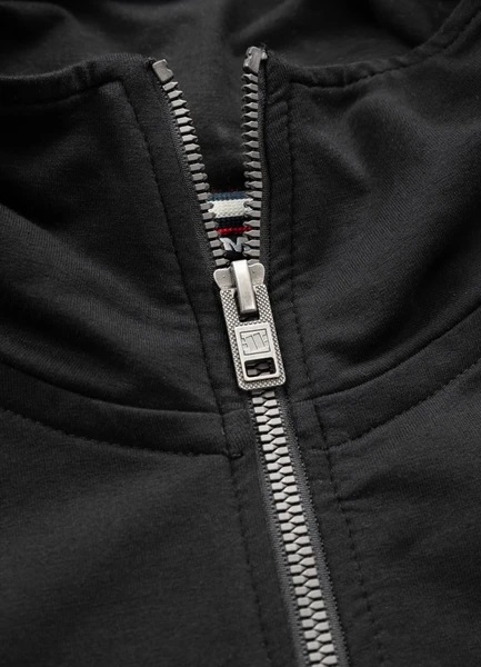 Bluza rozpinana PIT BULL "Small Logo" French Terry 220 - czarna