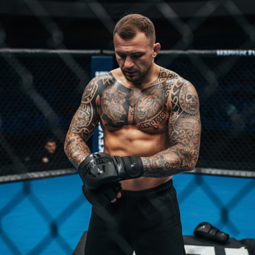Rękawice Ground Game MMA PRO "Stripe Black"