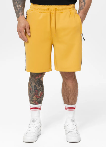 Spodenki szorty dresowe PIT BULL "POWERS" - żółte