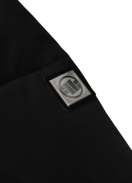 Kurtka zimowa pikowana z kapturem PIT BULL "PATTON" - czarny