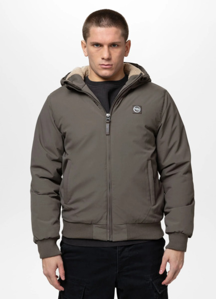 PIT BULL "Elkwood III" winter jacket - gray-brown