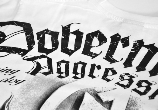 Koszulka T-shirt Dobermans Aggressive "Black Devil II TS198" - biała