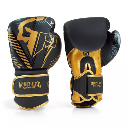 Ground Game "Bling" leather boxing gloves