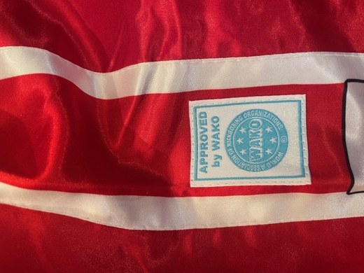 Spodnie sportowe długie SKBP-100W  (WAKO APPROVED) - czerwone