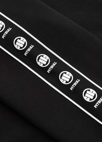 Bluza z kapturem rozpinana PIT BULL TAPE NUGGET - czarny