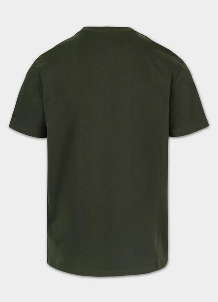 Pit Bull Garment Washed "USA CAL" Men's T-Shirt - Dark Green