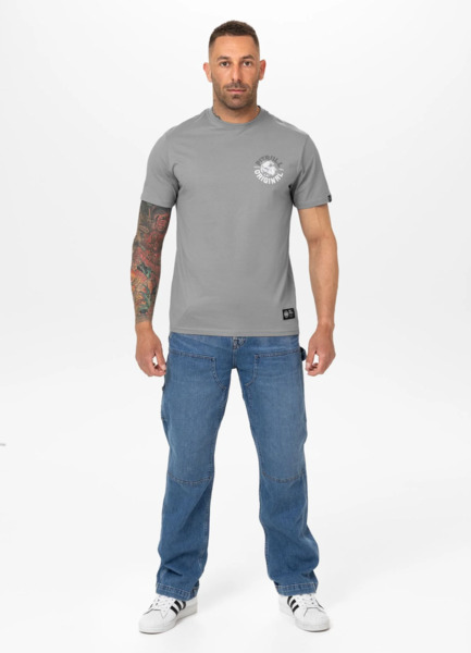 Koszulka męska PIT BULL "DOG SD" - szary