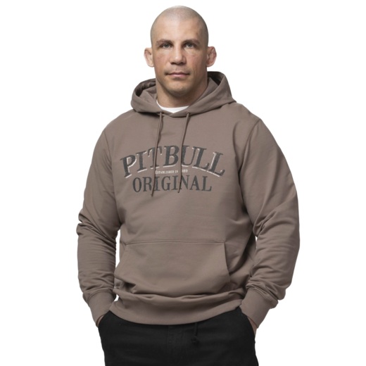 Bluza z kapturem PIT BULL "MIDNIGHT" - brązowy