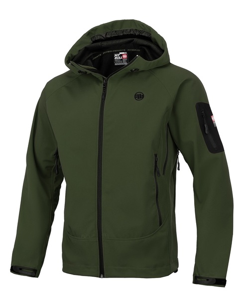 Kurtka softshell PIT BULL "Rockfish" '23 - oliwkowa