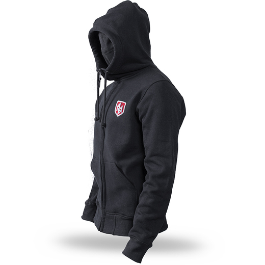 Bluza z kapturem rozpinana Dobermans Aggressive "Bane Division BZM244" - czarna