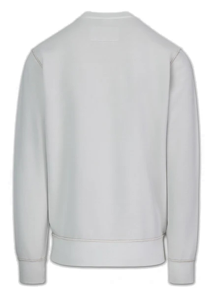 Men's PIT BULL washed "HACKETT" sweatshirt - gray and white