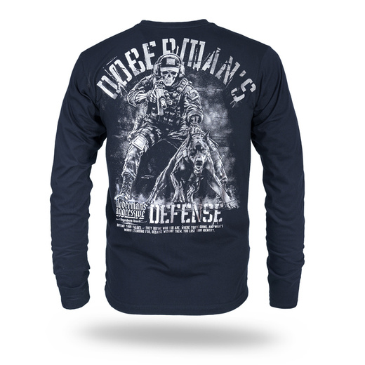 Longsleeve Dobermans Aggressive "DOBERMAN'S DEFENSE" LS422 - granatowy
