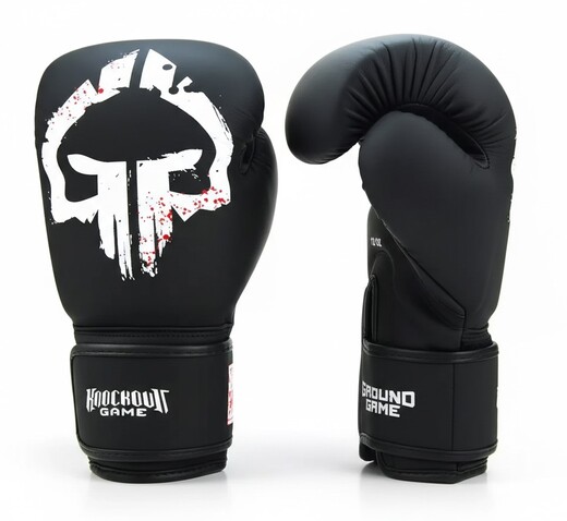 Rękawice bokserskie skórzane Ground Game "Skullz" 
