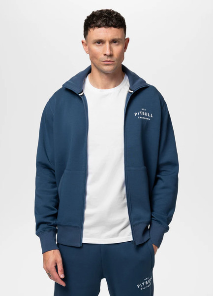 PIT BULL "SAMPSON" Zip-Up Sweatshirt - Navy Blue