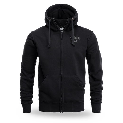 Bluza z kapturem rozpinana Dobermans Aggressive "VALHALLA III BZ400" - czarna