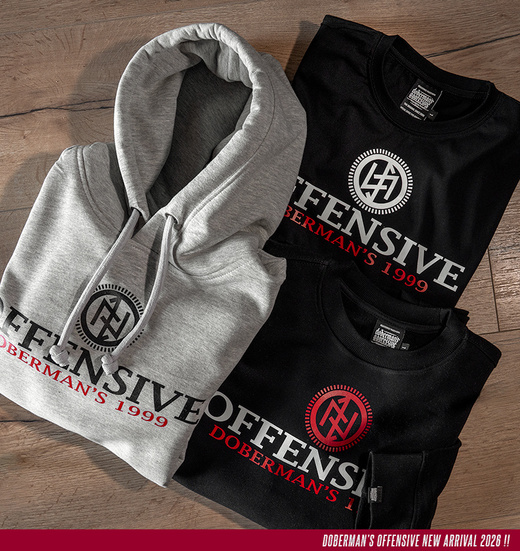 Koszulka T-shirt Dobermans Aggressive "OFFENSIVE 99 TS402" - szara