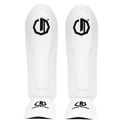 Ochraniacze na piszczel i stopę Octagon "Kevlar" - białe