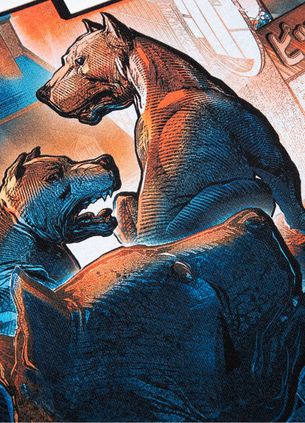 PIT BULL &quot;Vintage Boxing&quot; Hoodie - Blue