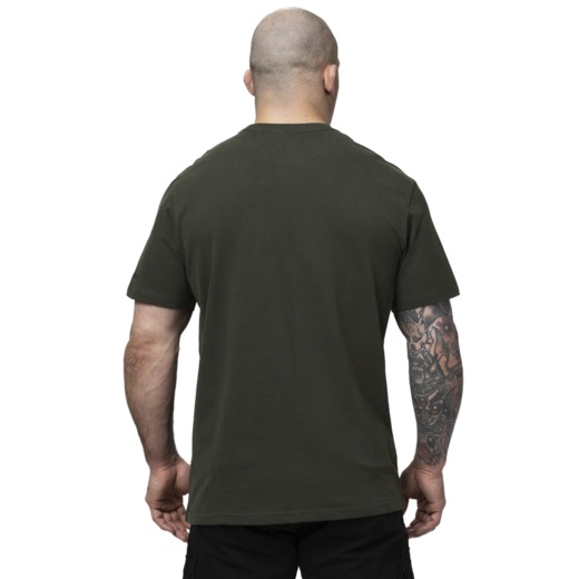 Pit Bull Garment Washed "USA CAL" Men's T-Shirt - Dark Green