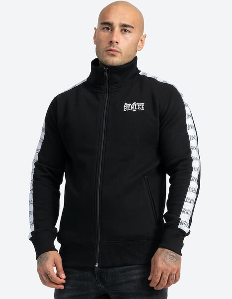 Bluza męska rozpinana ze stójką BENLEE Cuningham - czarna