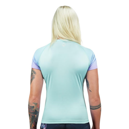 Rashguard damski Ground Game "Athletic Mint"  krótki rękaw