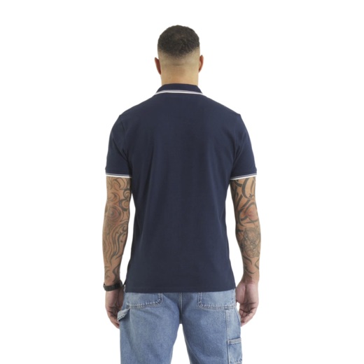 Koszulka Polo Pit Bull Pique Stripes Regular - granatowa