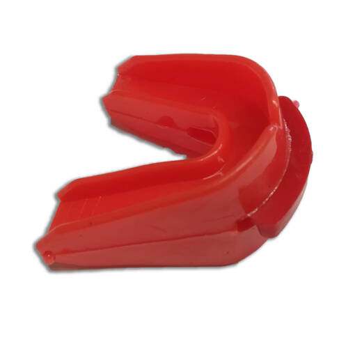Ochraniacz na zęby szczęke podwójny Ring - czerwony