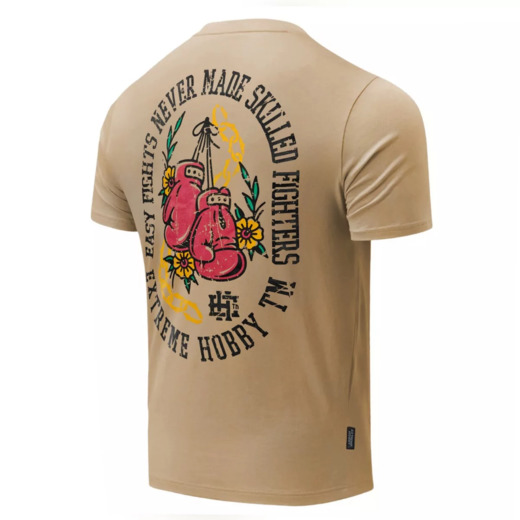 Koszulka T-shirt Extreme Hobby "RESILIENT" - beżowy