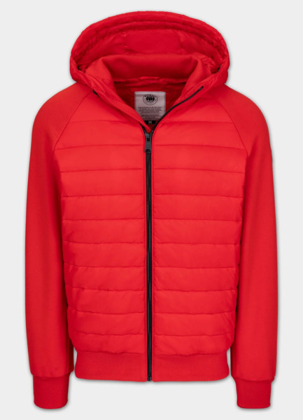 Kurtka hybrydowa przejściowa z kapturem PIT BULL "PALOMAR" - czerwony