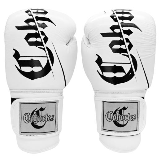 Leather boxing gloves Cohortes "Extenso" - white