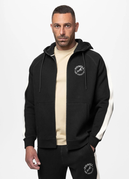 Bluza rozpinana z kapturem PIT BULL "SAN DIEGO CA" - czarny