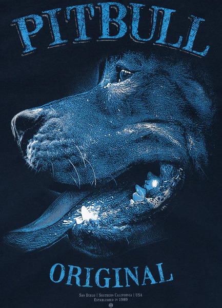 Bluza rozpinana z kapturem PIT BULL "MIDNIGHT" - granatowy