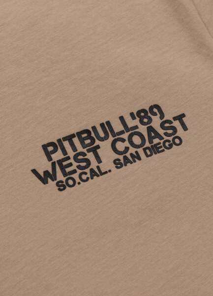 Koszulka męska PIT BULL "DRIVING" - beż