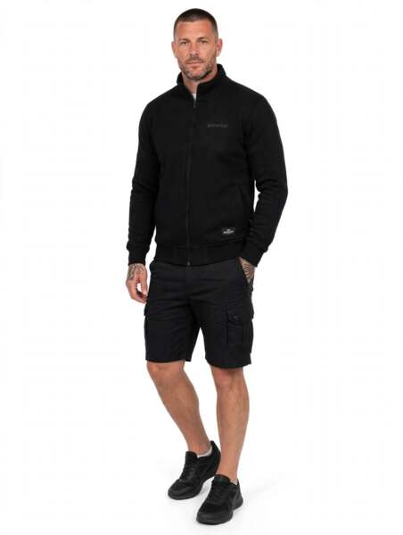 Pretorian "Logo 3D black" zip-up sweatshirt - black