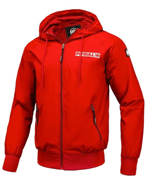 PIT BULL &quot;Athletic Logo&quot; spring jacket &#39;23 - red